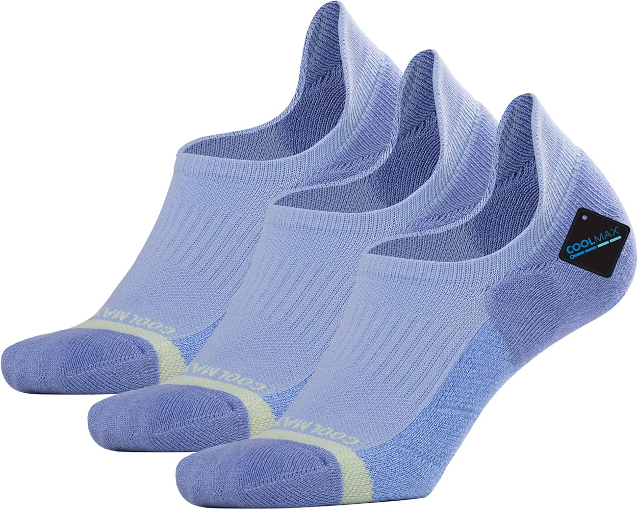 BRISIRA Bamboo Viscose Coolmax Running Golf No Show Socks Womens Wicking Performance Low Cut Tab Athletic