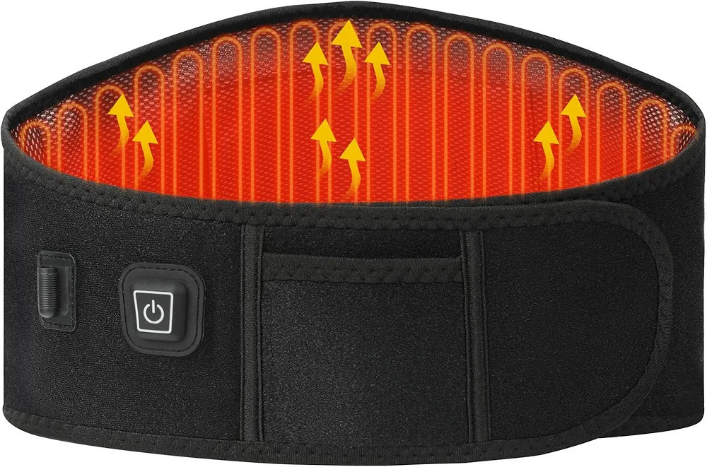 USB Heating Pad for Back Pain Relief, ALLJOY Heating Pad for Travel/Car, Auto Off & 3 Heat Levels, Heating Pad for Cramps Lower Back Shoulder Leg((NOT Include Power Bank))- Ideal Gifts for Women Men