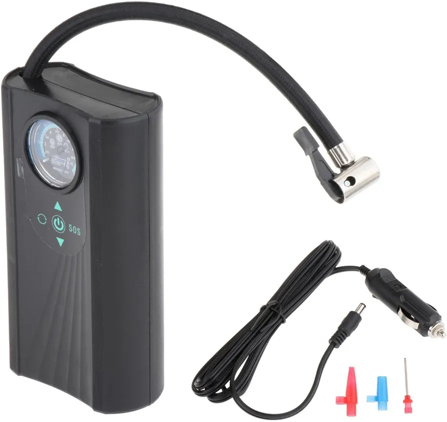 Tire Inflator Air Pump Cordless Tire Pump Multipurpose 12V DC Portable Air Compressor Car Accessories for Ball Motor Car
