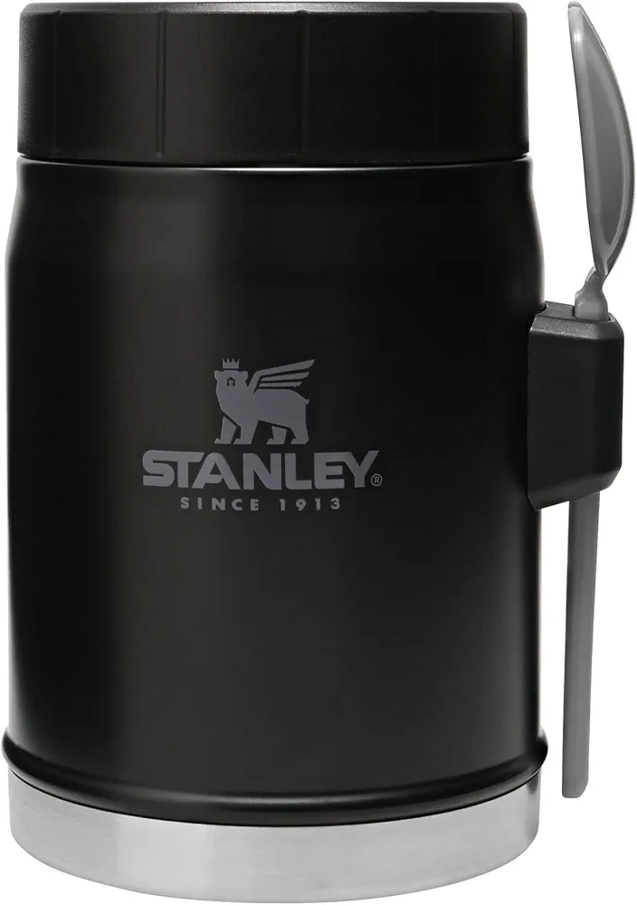 Stanley The Heritage Vacuum Food Jar Matte Black 14OZ