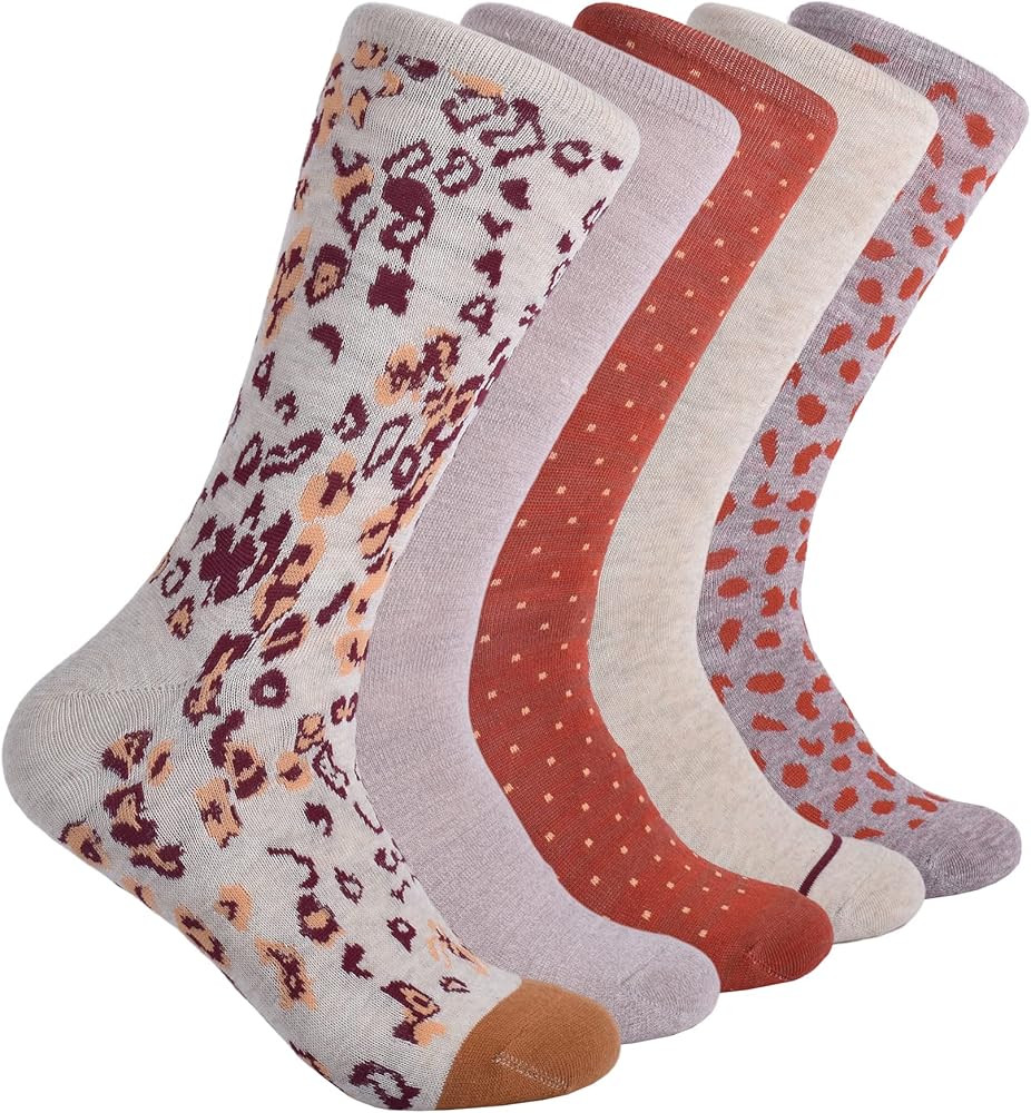 Lucky Brand Women's Crew Socks 5Pack