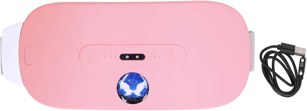 Heated Pad, Warm Palace Belt Graphene Infrared Heating Menstrual Hot Compress High Frequency Vibration