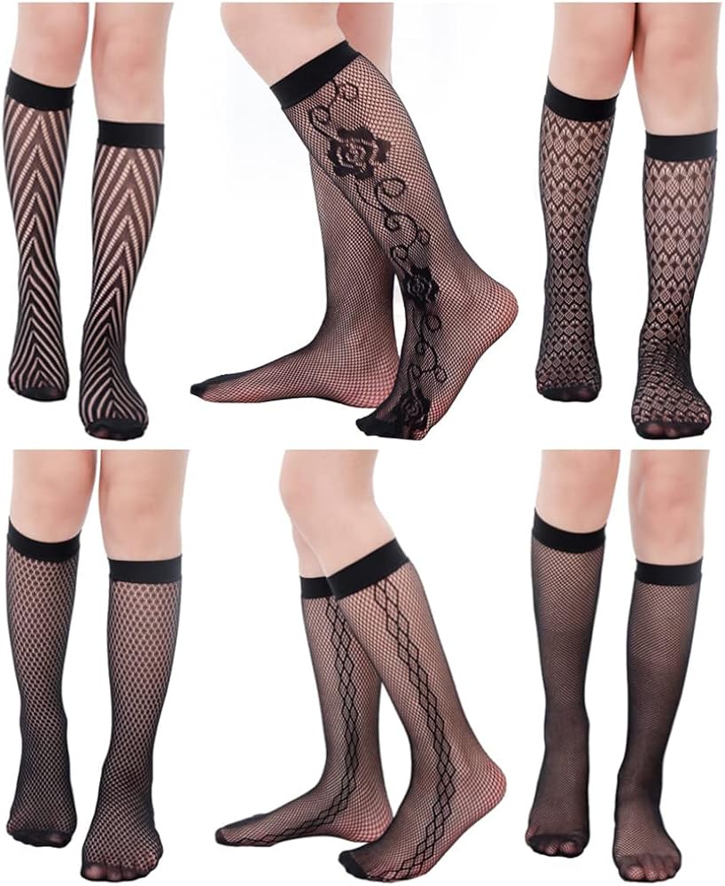 Toptim Womens Knee High Patterned Trouser Socks Dress Socks