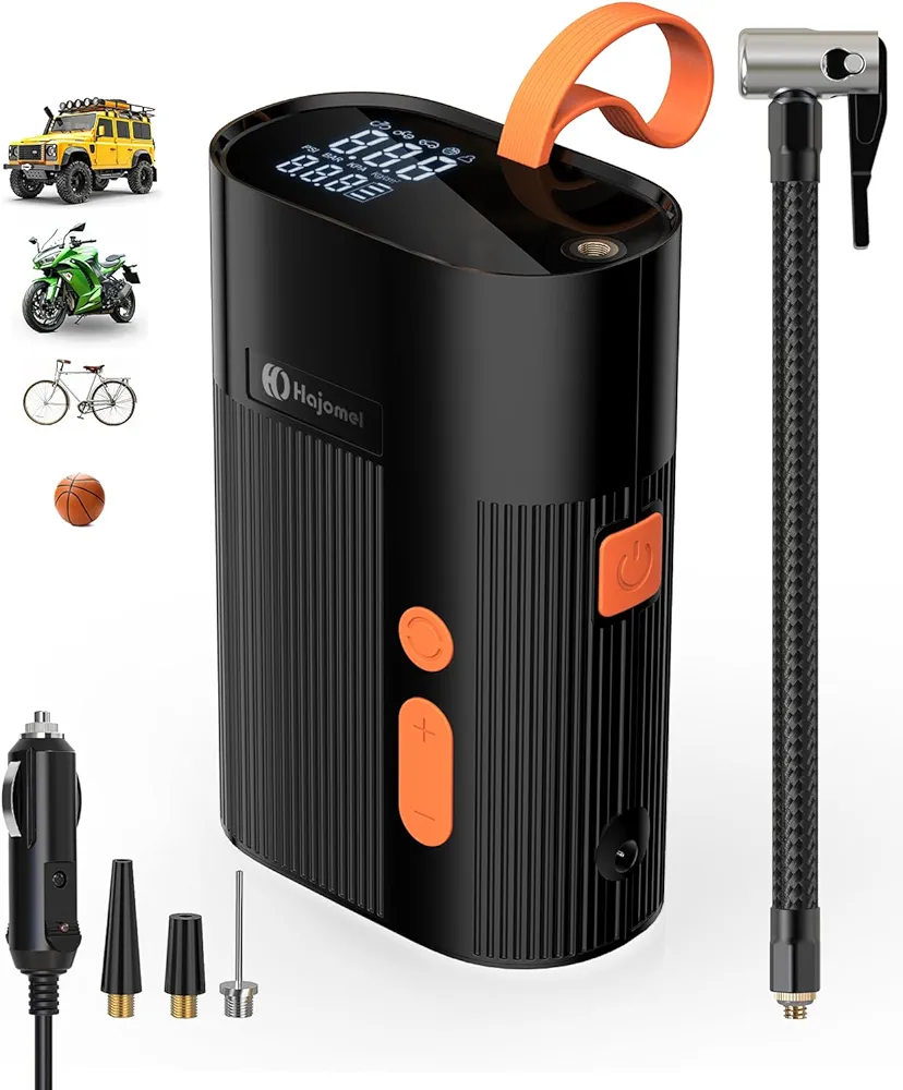 Tire Inflator Portable Air Compressor - DC12V Air Pump for Car Tire, 150PSI Tire Inflator with Pressure Gauge/LCD Screen, Tires Pump, Mini Tire Inflator, Car Air Pump, Car Accessories(No Battery)