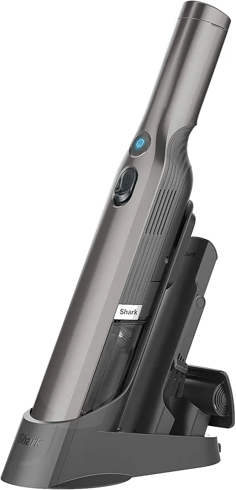 Shark ION W1 Handheld Vacuum, Lightweight at 1.4 Pounds with Powerful Suction, ION Charging Dock, Single Touch Empty and Detachable Dust Cup (WV201) (Renewed)
