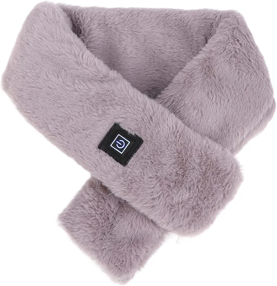 Heated Scarf Neck Heating Pad Foldable Electric Heated Scarf with 3 Modes Temperature USB Powered Hot Compress Neck Wrap for Women Men