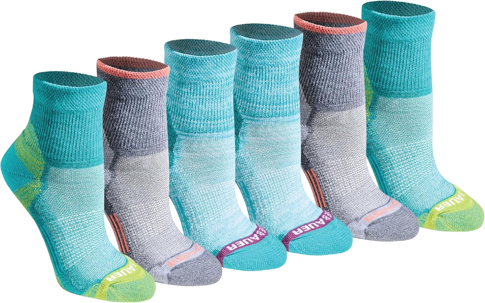 Eddie Bauer Women's Dura Dri Moisture Control 6-Pair Quarter Socks