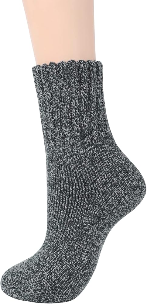 Zando Cozy Socks Warm Socks Wool Socks for Women Cute Socks for Women Boot Crew Socks Long Thick Socks Women's Socks