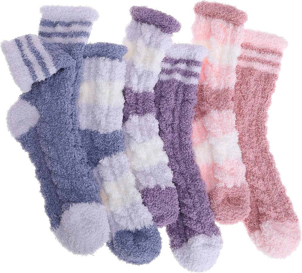 ANTSANG Womens Fuzzy Socks Slipper Winter Fluffy Comfy Cozy Socks Cabin Warm Home Socks