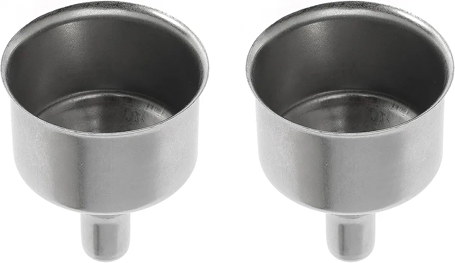 Stainless Steel Funnel for Flask Small Funnels for Drinking Liquor Flask,Oil bottle,Perfume bottle,Amber bottle, Spices liquids Universal Mini Funnel with 3/8" Spout (2)