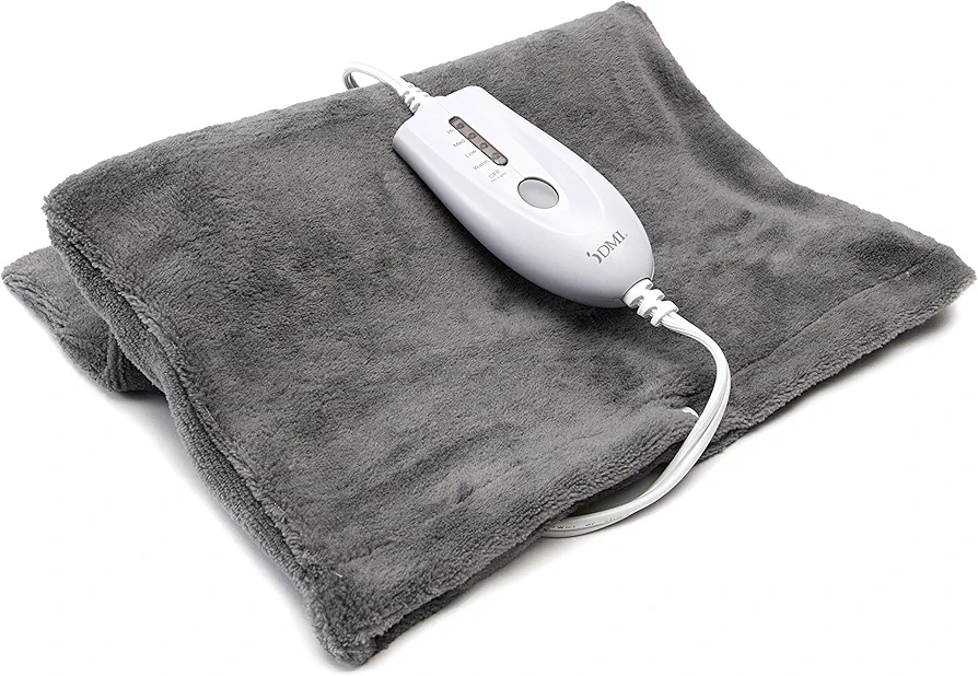 DMI Heating Pad for Pain Relief with 4 Heat Options & Moist Heat for Back Pain Relief,FSA and HSA Eligible,Neck and Shoulders,Muscle Aches,Arthritis,Period Cramps,9ft Cord,14.5 x 12 ',Medium