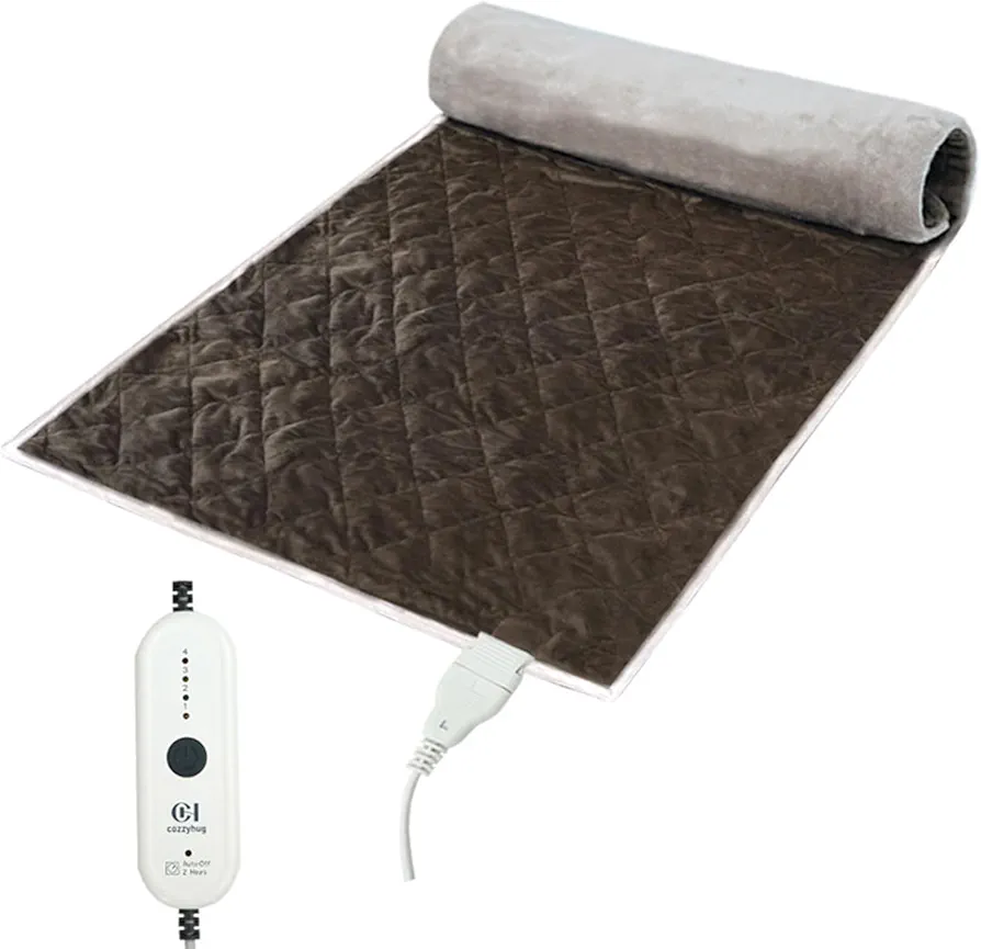 cozzyhug™ Pro Extreme Larger XXXL Weight Heating Pad with FIRfusion NEO Technology, Negative ion emitted, Far Infrared, Pain Relief Back, Neck, Shoulder, Knee, Leg, Arm, 4 Setting, auto-Off, Washable