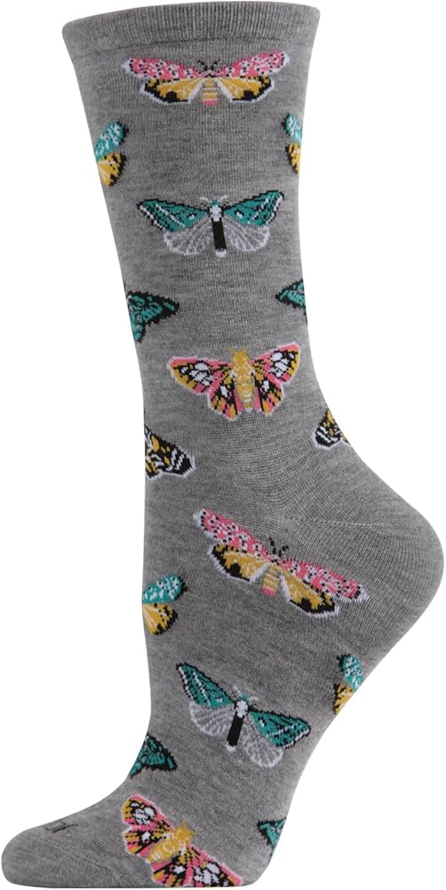 MeMoi Butterfly Rayan Blend Crew Socks