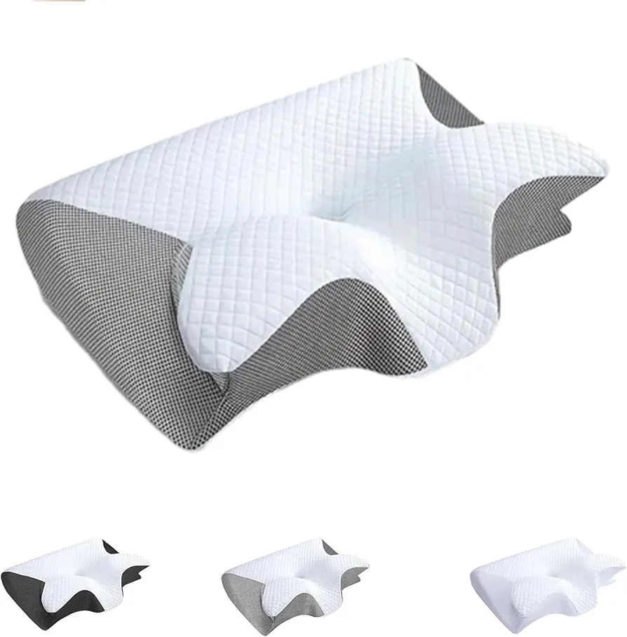 Orthinex - Premium Ergonomic Pillow, Orthinex Pillow, Orthinex Cervical Neck Pillow, Gloea Contour Relief Pillow, Sleep Enhancing Cervical Support Comfort Goose Down Pillow