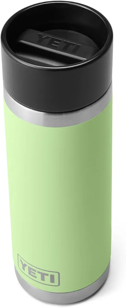 YETI Rambler 18 oz Bottle, Stainless Steel, Vacuum Insulated, with Hot Shot Cap, Key Lime