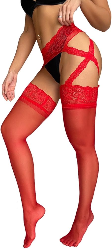 Lace Cross Thighs High Stockings Waist Fishnet Elastic Garter Leggings Sexy Suspender Pantyhose Socks