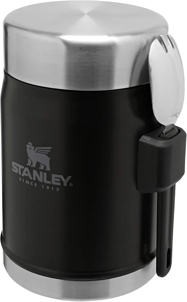 Stanley Leakproof-Dishwasher Safe, Stainless Steel, Matte Black, 0.4L