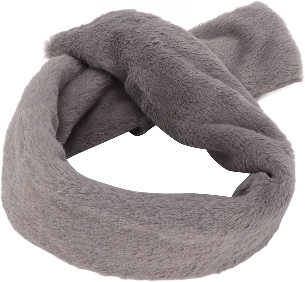 USB Heated Scarf Men Women Outdoor Winter Constant Temperature Soft Warm Neck Heating Pad Wrap Gray