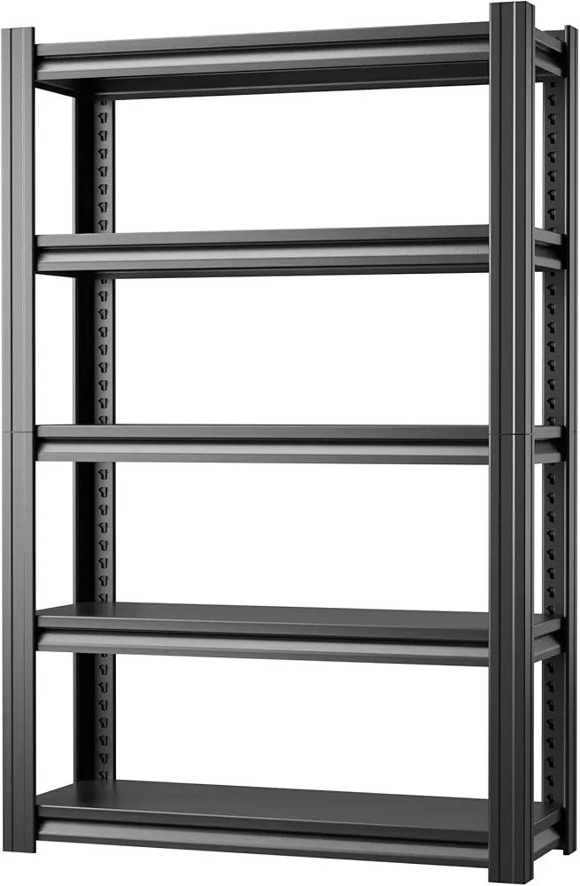 Garage Shelving, 72.1" Heavy Duty Shelving Units and Storage Loads 2200LBS, Adjustable 5-Tier Utility Shelf Rack for Garage Shelves for Garage,Warehouse,Workshop,pantry basement,repair factory