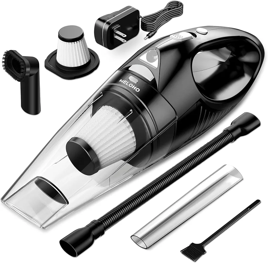 Handheld Vacuum Cordless, Portable Rechargeable Car Vacuum Cleaner High Power with Fast Charge Tech, Huge Motor & Large-Capacity Battery, Powerful Wireless Hand Held Vacuum for Pets, Car, Home