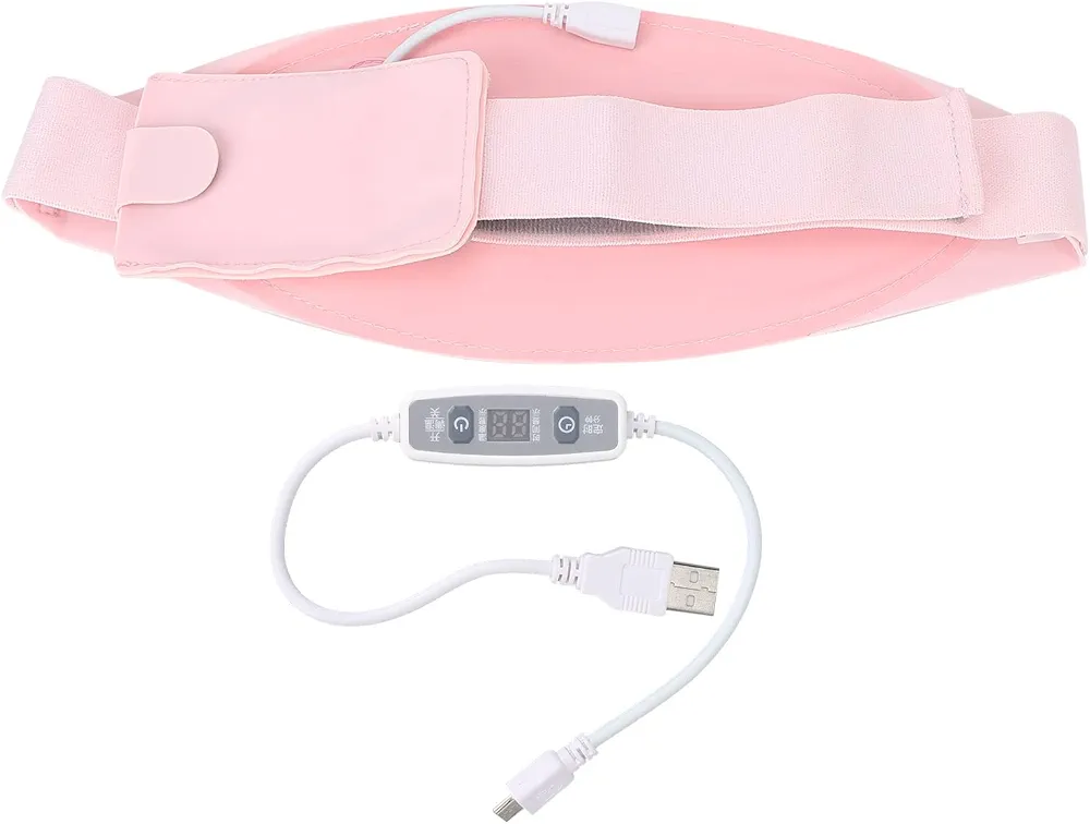 Electric Heating Pad, Portable Cordless Menstrual Heating Pad with 3 Gears Heating Ergonomic for Abdominal Cramps Arthritic Women Girl