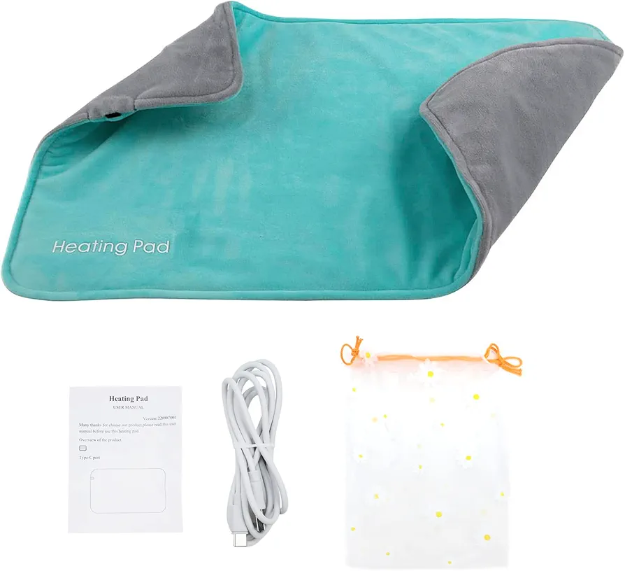 Heating Pad for Cramps, Electric Constant Heating Pad for Back Pain Relief, Soft Heat Pad for Moist and Dry Heat Therapy, Winter Heating Pad for Cold Weather