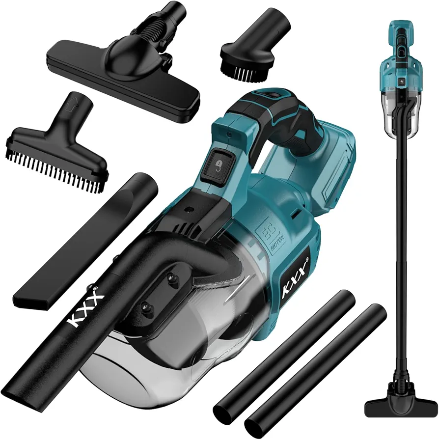 KXX Cordless Vacuum for makita 18V Battery, Handheld Electric Power Vacuum Cleaner for Hardwood Floor Carpet Pet Hair Car (No Battery)