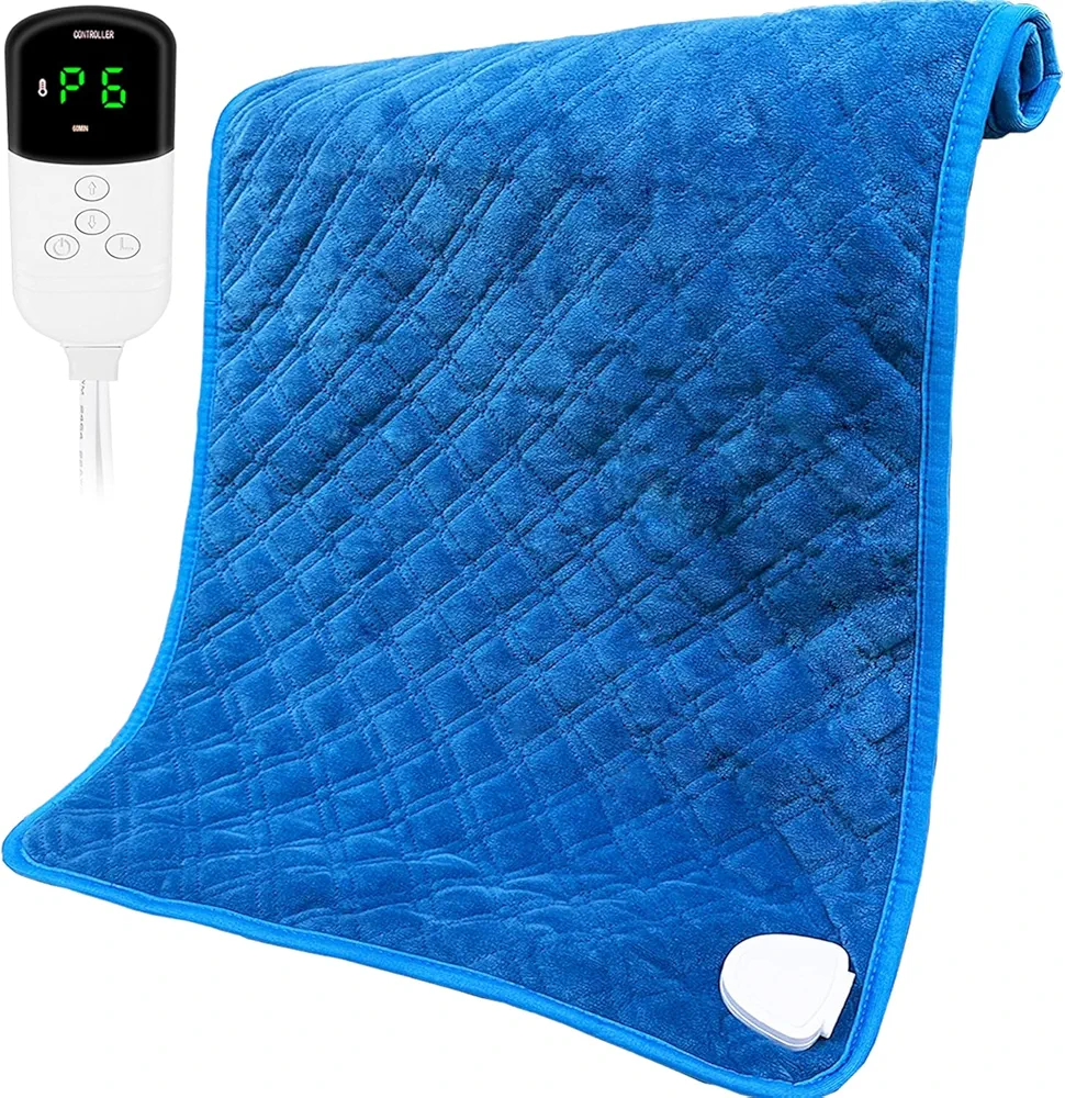 Heating Pad for Back, Neck, Shoulder Pain Relief & Cramps Relief 33"x17" Upgraded XXL Electric Heating Pad with 6 Fast Heating Settings, Auto-Off Machine Washable, Gifts for Dad, Women, Men
