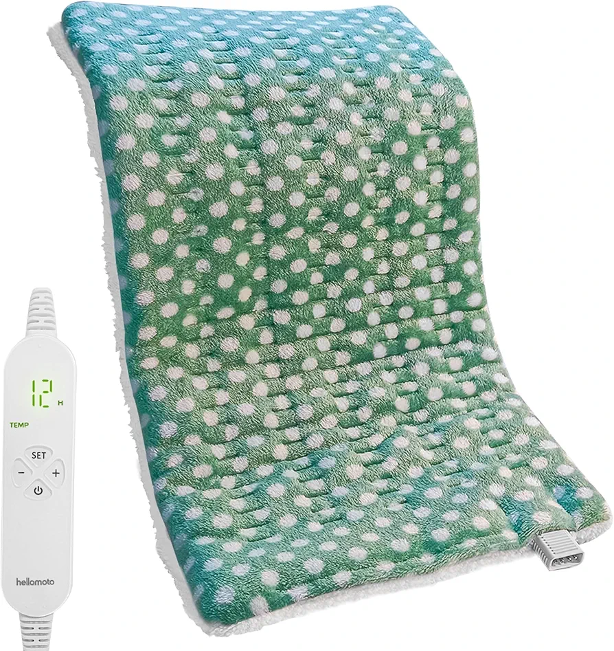 Heating Pad for Back Pain Relief, Large Heating Pad for Back/Shoulder/Abdomen/Waist/Leg Pain with 12 Heat Settings and 8 Timer Settings, Extra Large 12"x24"- YDG01