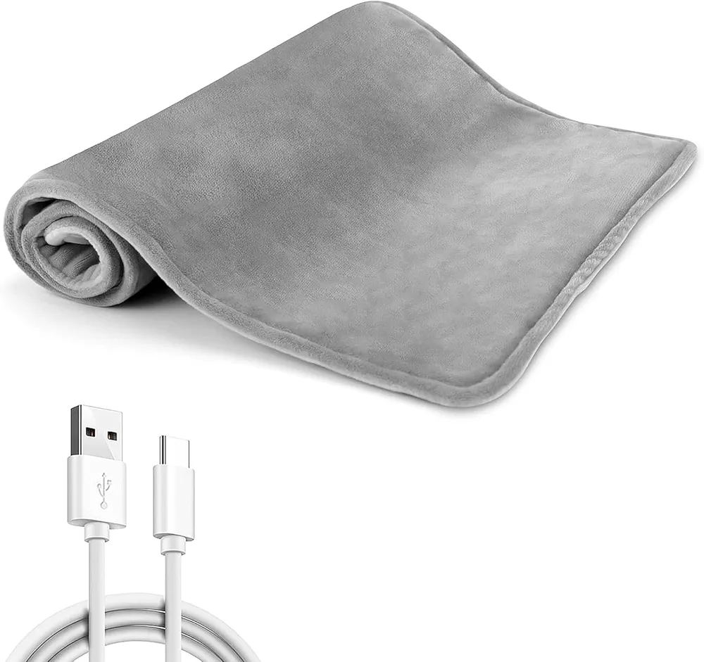 Electric Heating Pad for Back Pain Relief, Heat Pad with Storage Bag, Soft Comfortable Fast Heating Pad, 55℃ constant temperature heating, Machine Washable