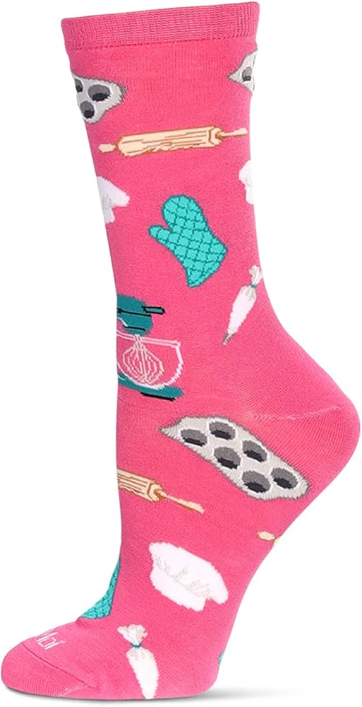 MeMoi Women's Baking Rayon Crew Socks