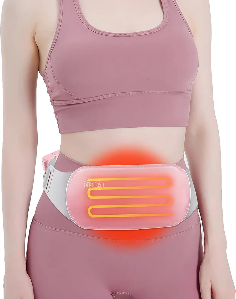 Heating Pads for Cramps- Menstrual Heating Pad- Heating Pad for Back Pain Relief with 3 Heat Levels & 3 Vibration-USB Portable Fast Heating Pads for Period Cramps Pain Relief(Without Power Bank)