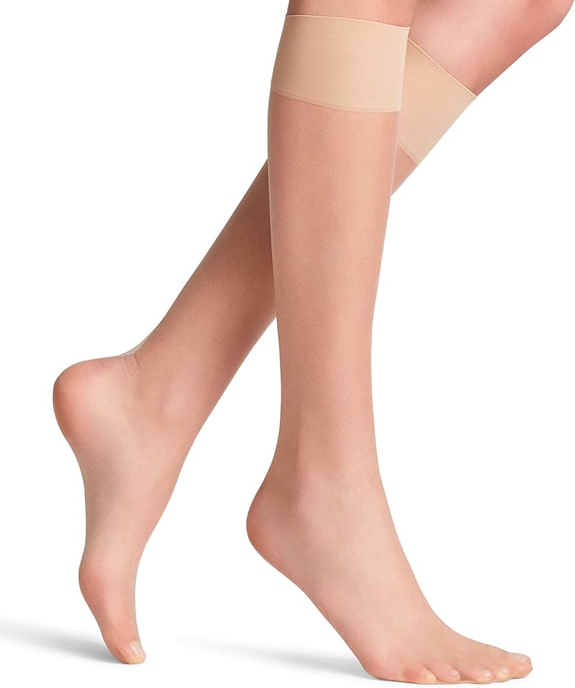 FALKE Women's Shelina 12 Socks, Beige (Powder 4169), 8-10.5, 1 Pair