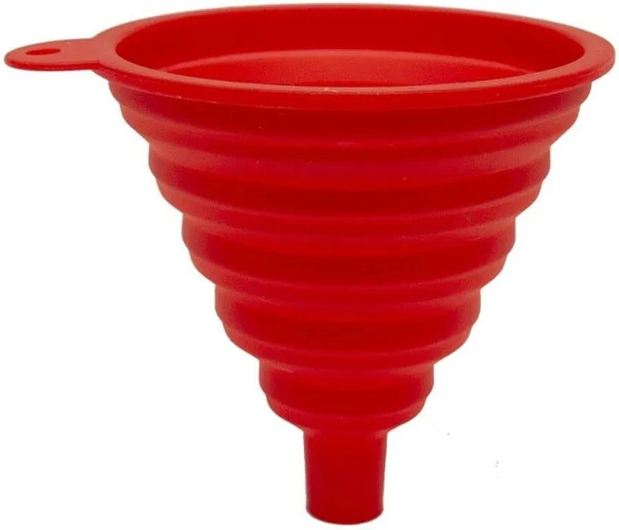 Collapsible Silicone Cooking Funnel Bottle Fill Tool Foldable Kitchen Accessory