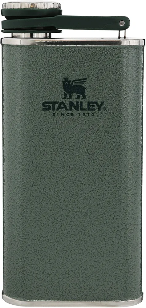 Stanley Classic Flask 8oz with Never-Lose Cap, Wide Mouth Stainless Steel Hip Flask