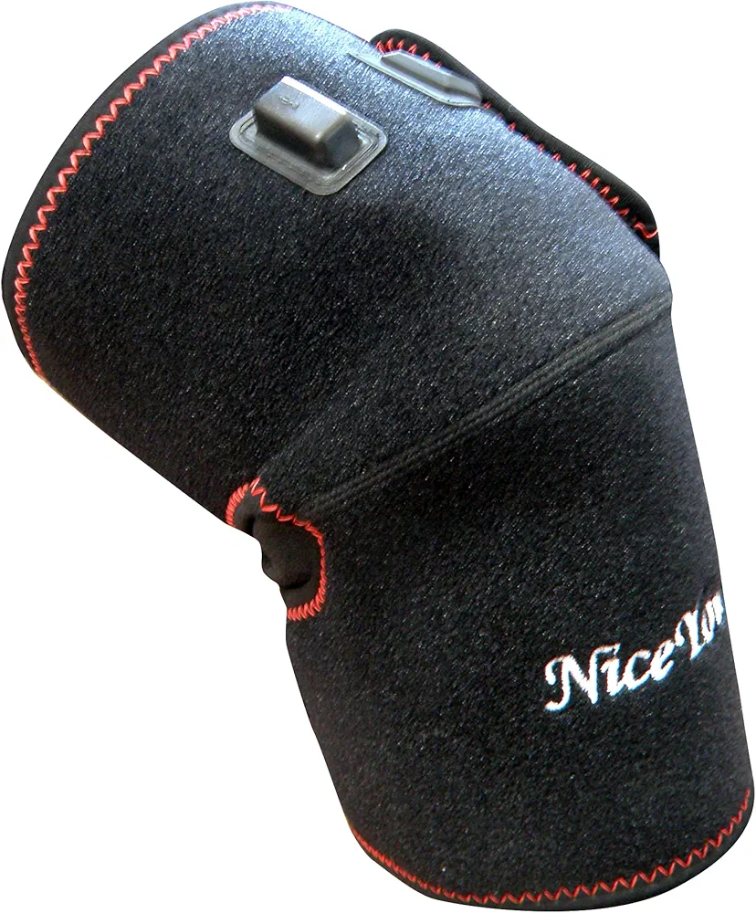 Terminal Heat The heating knee pad Graphene heating sheet Fast heating rate 3 speed thermostat switch free of cost USB+Micusb Line with 7.4V2600mAh Battery for Knee Injury pack of 1