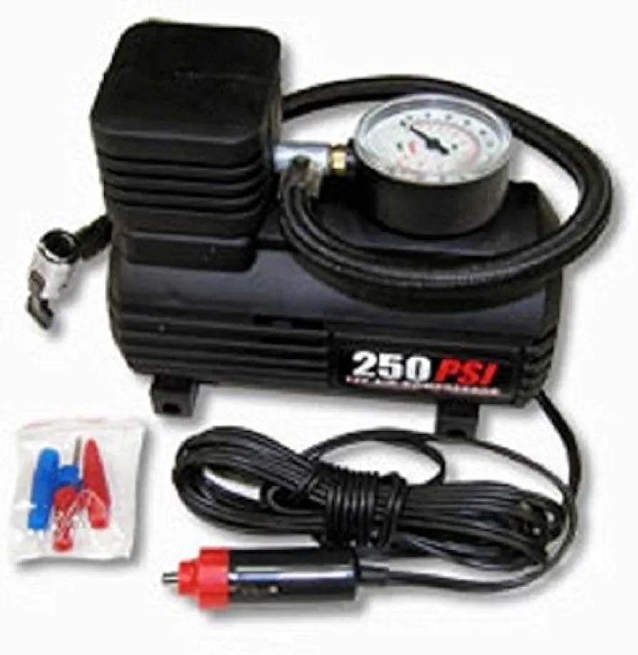 12 Volt Car Cigarette Lighter Socket Powered Mini Air Compressor Tire Inflator