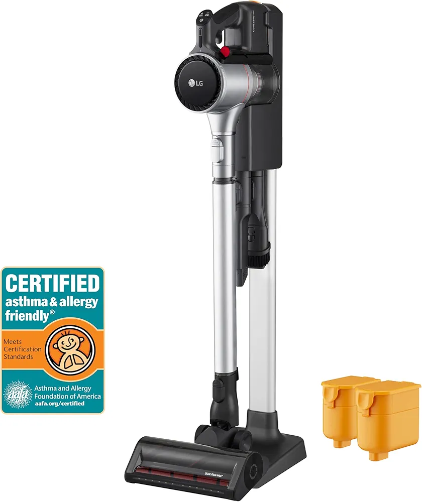 LG CordZero A925 – Cordless Stick Vacuum Cleaner, 120 Minute Runtime w/Extra Rechargeable Battery, Dual Floor Max 2024 Update, Lightweight, Cleans Carpet, Hardwood, Pet Hair, Portable Charging Stand