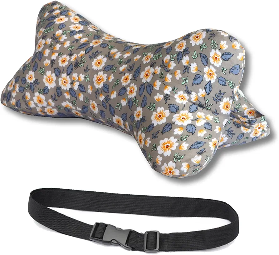 Neck & Cervical Pillows Dog Bone Shaped Travel Neck Pillows With Washable Removable Cover Have Loops On Either End For Car Bus Truck Driving Comfort Head Rest Support Neck Chiropractic Pillow ( Color