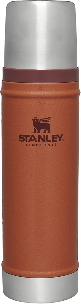 Stanley Classic Vacuum Insulated Wide Mouth Bottle - Hammertone Clay - BPA-Free 18/8 Stainless Steel Thermos for Cold & Hot Beverages - 20 oz