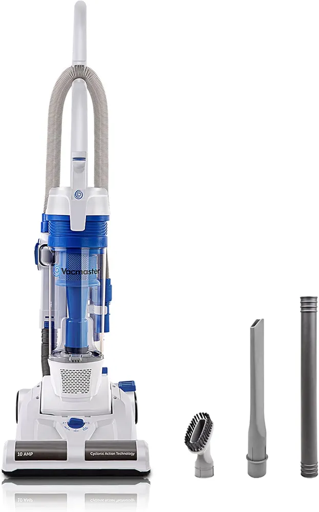 Vacmaster Upright Vacuum Cleaner Power Suction Bagless Vacuum Cleaner Portable Floor Cleaner with 20ft Cord & 13” Cleaning Path for Carpet, Hard Floor and Pet Hair