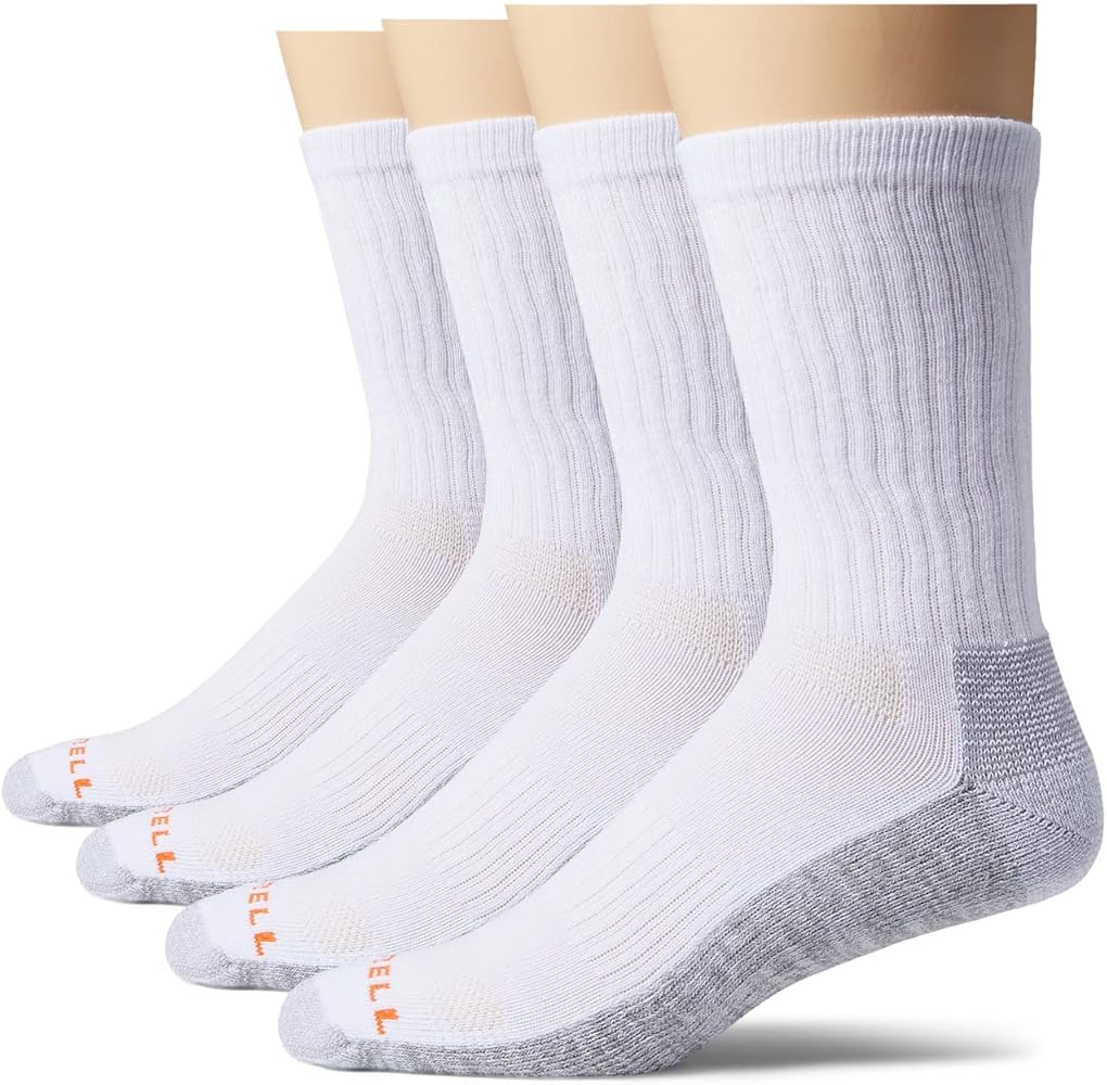 Merrell unisex-adult Durable Everyday Work Crew Socks 3 and 6 Pairs Anti odor Cotton