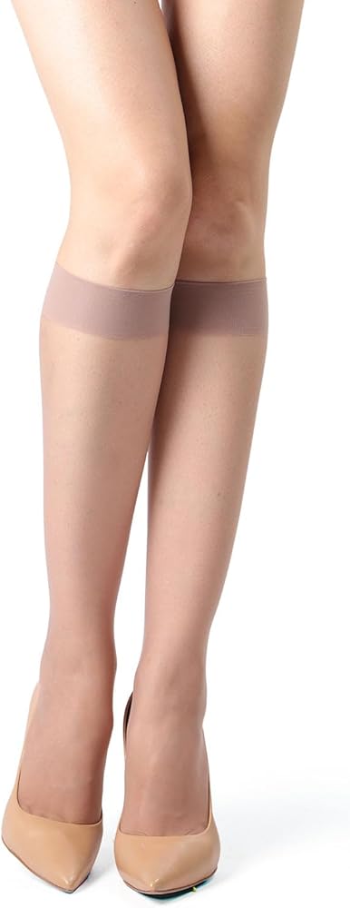 Natori Crystal Sheer Knee High (NAT-709) O/S/Honey