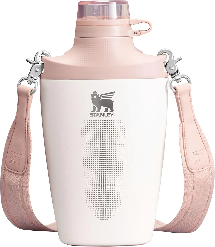 Stanley Cross Bottle | 23 oz Travel Bottle with Jacquard Strap | Leakproof Tritan Lid with Removable Straw | Recycled Stainless Steel | Double-Wall Vacuum Insulation