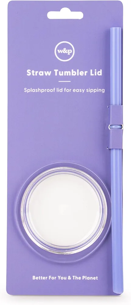W&P Porter Straw Lid for Insulated Tumbler, Leak-Proof, BPA Free, Lavender