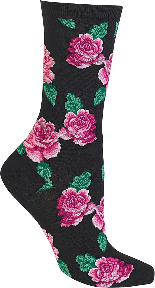 Hot Sox Women's Fun Pattern and Solid Crew Socks-1 Pair Pack-Cool & Classic Novelty Design Gifts