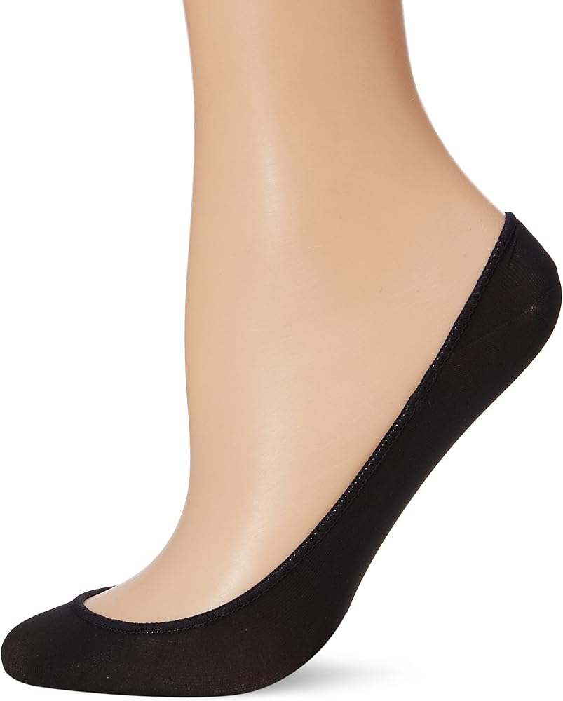HUE womens Low Cut Shade Match With Heel Gel Tab Liner Socks, Black, Medium-Large US