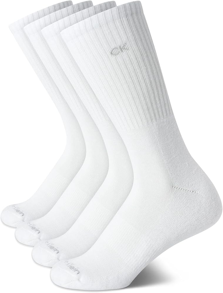 Calvin Klein Women's Socks - Cushion Athletic Crew Socks (4 Pairs)