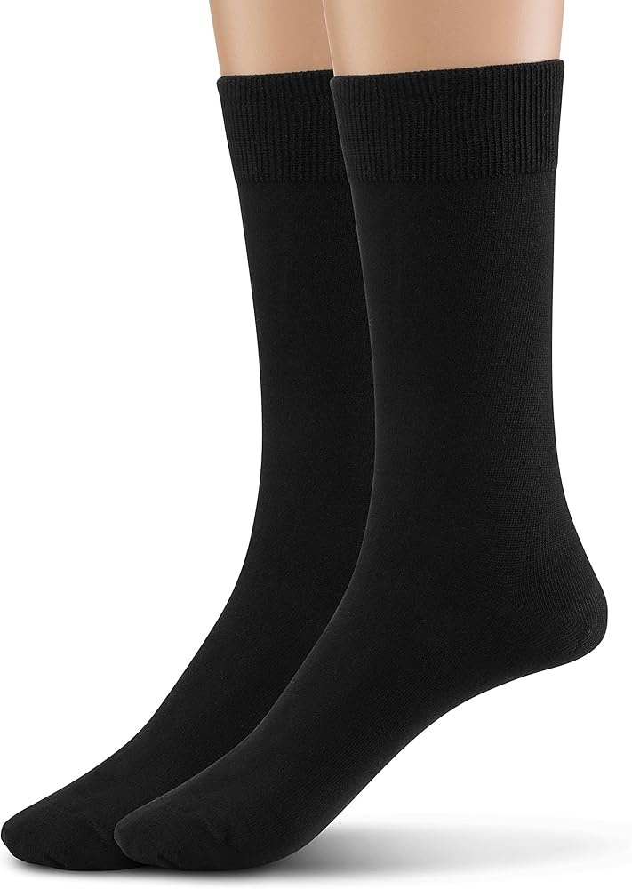 Silky Toes Modal Women’s Dress Crew Socks, Super Soft Socks- Multi Pack