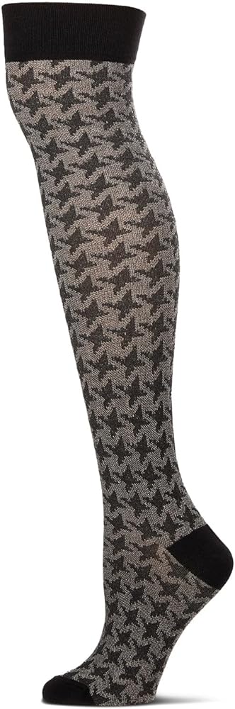 MeMoi Houndstooth Over The Knee Warm Socks